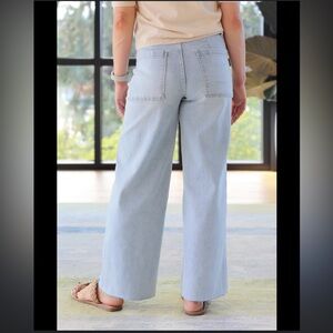 Oat New York Light Blue Wide Leg Jeans
